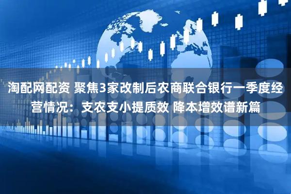 淘配网配资 聚焦3家改制后农商联合银行一季度经营情况：支农支小提质效 降本增效谱新篇