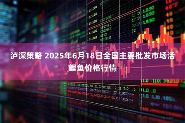 泸深策略 2025年6月18日全国主要批发市场活鲤鱼价格行情